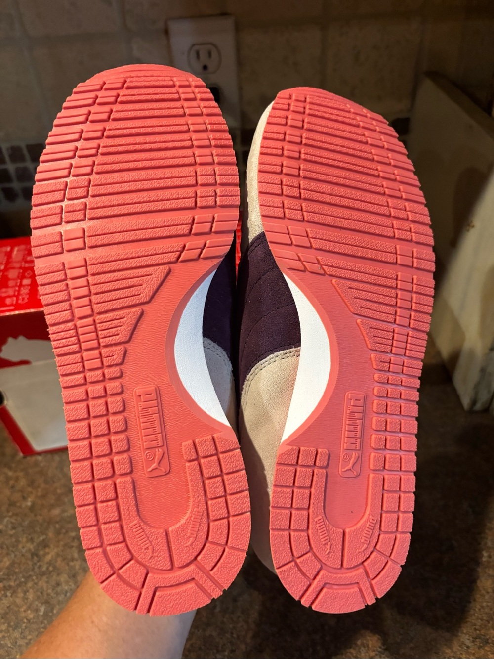 Puma Women's Sneakers in Light Blue, Coral & Purple - Picture 5 of 6